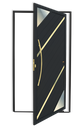 Ver imagem 1 de Porta Pivotante Lambril Oasis c/Puxador e. Super Preto Dourado 100 Brimak