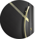 Ver imagem 3 de Porta Pivotante Lambril Oasis c/Puxador e. Super Preto Dourado 100 Brimak