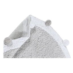 Tapete Infantil Redondo Bubbly - Cinza - 2