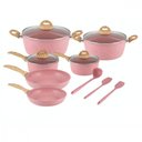 Ver imagem 1 de Conjunto Panelas Flamingo 9pcs Indução Casa Ambiente