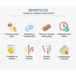Piso laminado clicado EspaçoFloor Kaindl AquaPro acacia puebla Caixa c/ 2,39m² - 3