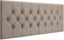 Ver imagem 1 de Cabeceira Painel Estofada Dubai Deluxe Casal Bege 1,40m - Pc Móveis