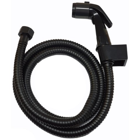 Ducha Higiênica Black Noir Suporte e Flexível 1,2m - 4906003BLNOK100