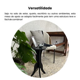 Mesa Lateral de Apoio 100% MDF Kin Artely - 9