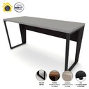 Ver imagem 4 de Mesa Escrivaninha Industrial 1,50m Ameixa Pre Pés Metal F5