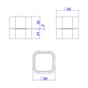 Ver imagem 3 de Acabamento para Registro de Gaveta Deca You 4900.bl105.pq.mt Quadrado 1/2", 3/4" e 1" Black Matte