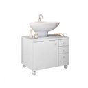 Ver imagem 3 de Gabinete para Banheiro 1 Porta Mimo Albatroz Móveis (Não Acompanha Cuba)