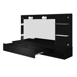 Camarim Penteadeira Preto Fosco Lumiere - 4