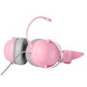 Headset Gamer Onikuma X11 Rosa 50mm Microfone Removível P3 3.5mm Com Adaptador P2 - 5