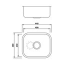 Ver imagem 3 de Cuba Mekal Linha Extra Cs40 40x34 Aço Escovado