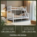 Ver imagem 2 de Beliche Casal/solteiro de Madeira Maciça Woodstore