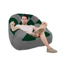 Ver imagem 3 de Kit 02 Poltrona Paloma Escritório Sala Pé Plástico Suede Cinza e Suede Verde - Dominic Decor