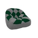Ver imagem 2 de Kit 02 Poltrona Paloma Escritório Sala Pé Plástico Suede Cinza e Suede Verde - Dominic Decor