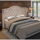 Ver imagem 1 de Cabeceira Cama Box Casal 140 cm P05 Lisboa Linho Bege Escuro - Lyam Decor