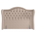 Ver imagem 2 de Cabeceira Cama Box Casal 140 cm P05 Lisboa Linho Bege Escuro - Lyam Decor