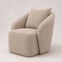 Ver imagem 4 de Poltrona Decorativa Orbe Bouclê Moscow Design Orgânico Moderno