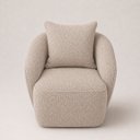 Ver imagem 3 de Poltrona Decorativa Orbe Bouclê Moscow Design Orgânico Moderno