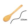 Kit C/ 3 Mini Colheres Bambu Madeira Espátula Pequenas Isolante Térmico Resistente Cozinha Gourmet - 5