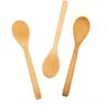 Kit C/ 3 Mini Colheres Bambu Madeira Espátula Pequenas Isolante Térmico Resistente Cozinha Gourmet - 4