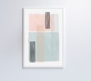 Ver imagem 7 de Quadro Abstrato Rosa e Azul - 60x90 Cm - Adesivo Fotográfico