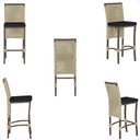 Ver imagem 3 de Mesa Bistro e 2 Banquetas Roma Marrom Corda Náutica 12 Trama Original