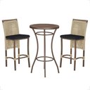 Ver imagem 1 de Mesa Bistro e 2 Banquetas Roma Marrom Corda Náutica 12 Trama Original