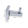 Cabide Gancho Simples Porta Toalha Aço Inox - 2