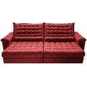 Ver imagem 5 de Sofá Retrátil e Reclinável 2,35m Molas Ensacadas Cama inBox Big Space com Bordado Velusoft