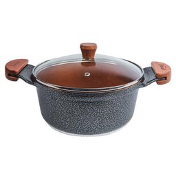 Caçarola Preto Teflon Antiaderente Gold Javali Am 20Cm - 1 Caçarola Preto Teflon Antiaderente Gold Javali Am 20Cm - 1