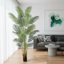 Ver imagem 1 de Palmeira Artificial para Sala Planta Folhagem Realista 2.20m