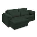 Ver imagem 5 de Sofá Retrátil Elétrico Sala de Estar Nolan Bipartido 250cm Conforto Premium em Couro Verde G58 - Gra