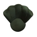 Ver imagem 4 de Cadeira Poltrona Decorativa Pétala Veludo Luxo Premium Pés Retrô Palito Sala e Quarto Verde