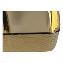 Ver imagem 6 de Cuba Pia Louça Cerâmica Apoio Banheiro 61x35cm Luxo Gold