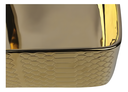 Ver imagem 6 de Cuba Pia Louça Cerâmica Apoio Banheiro 61x35cm Luxo Gold