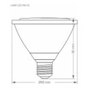 Ver imagem 4 de Lâmpada de Led Par30 9,9w 2700k Ip65 E27 Bivolt Taschibra:2700k