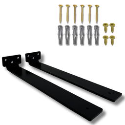 Dois Suportes para Prateleira 30cm Invisível Estilo Moderno Aço Resistente - 3