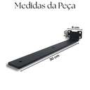 Ver imagem 3 de Dois Suportes para Prateleira 30cm Invisível Estilo Moderno Aço Resistente