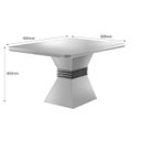 Ver imagem 3 de Conjunto Sala de Jantar Mesa e 4 Cadeiras Cronos Chanfro Premium Espresso Móveis