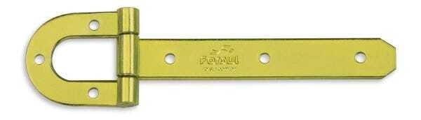 2 Dobradiças Ferradura N-1 20cm Forsul para Portão, Porteira e Porta Dourada