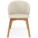 Ver imagem 7 de Kit 03 Cadeiras de Jantar e Estar Living Estofada Mia L02 Linho Palha - Lyam Decor