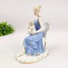 Estatua Mae e Filho Decorativa Cadeira 24x19cm Estatueta - 7