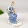 Estatua Mae e Filho Decorativa Cadeira 24x19cm Estatueta - 3