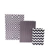 Caixa Livro Decorativa Zig Zag 3pç 30/23/16cm Preto e Branco - 1