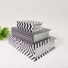 Caixa Livro Decorativa Zig Zag 3pç 30/23/16cm Preto e Branco - 3