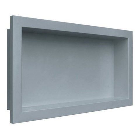 Nicho Banheiro Embutir 30 x 60cm Plástico Cinza Urbano - Metasul