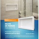 Ver imagem 3 de Nicho Banheiro Embutir 30 x 60cm Plástico Bege - Metasul, Opção: Bege 2