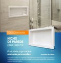 Ver imagem 3 de Nicho Banheiro Embutir 30 x 60cm Plástico Bege - Metasul, Opção: Bege 2