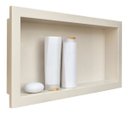 Ver imagem 2 de Nicho Banheiro Embutir 30 x 60cm Plástico Bege - Metasul, Opção: Bege 2