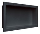 Ver imagem 1 de Nicho Banheiro Embutir 30 x 60cm Plástico Preto Vulcano - Metasul