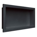 Ver imagem 1 de Nicho Banheiro Embutir 30 x 60cm Plástico Preto Vulcano - Metasul